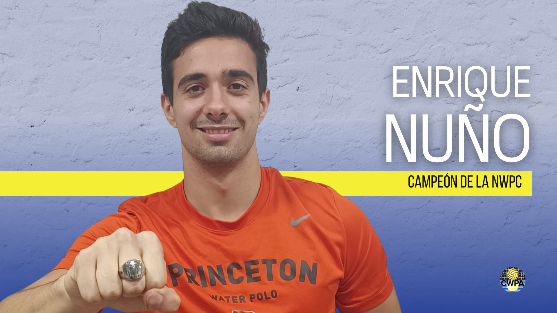 Enrique Nuño, campeón de la Northeast Water Polo Conference con Princeton