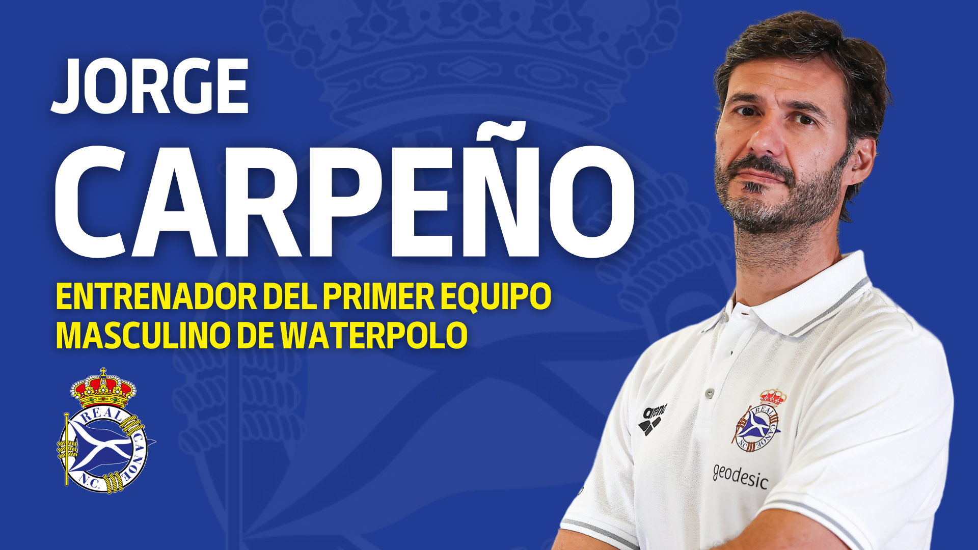 Jorge Carpeño, primer entrenador del equipo absoluto masculino de waterpolo