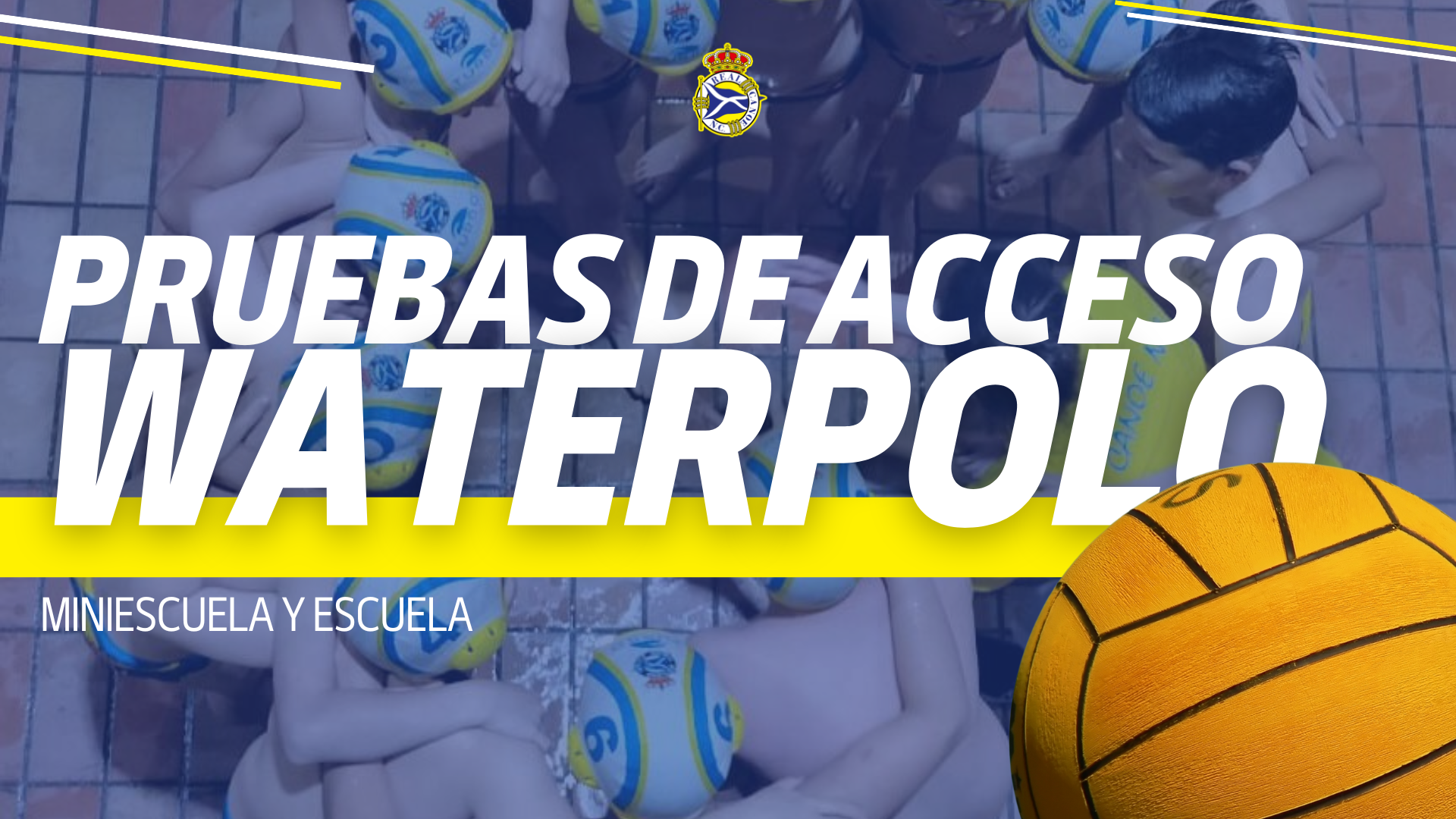 Abiertas las pruebas de acceso a la Escuela y Miniescuela de Waterpolo