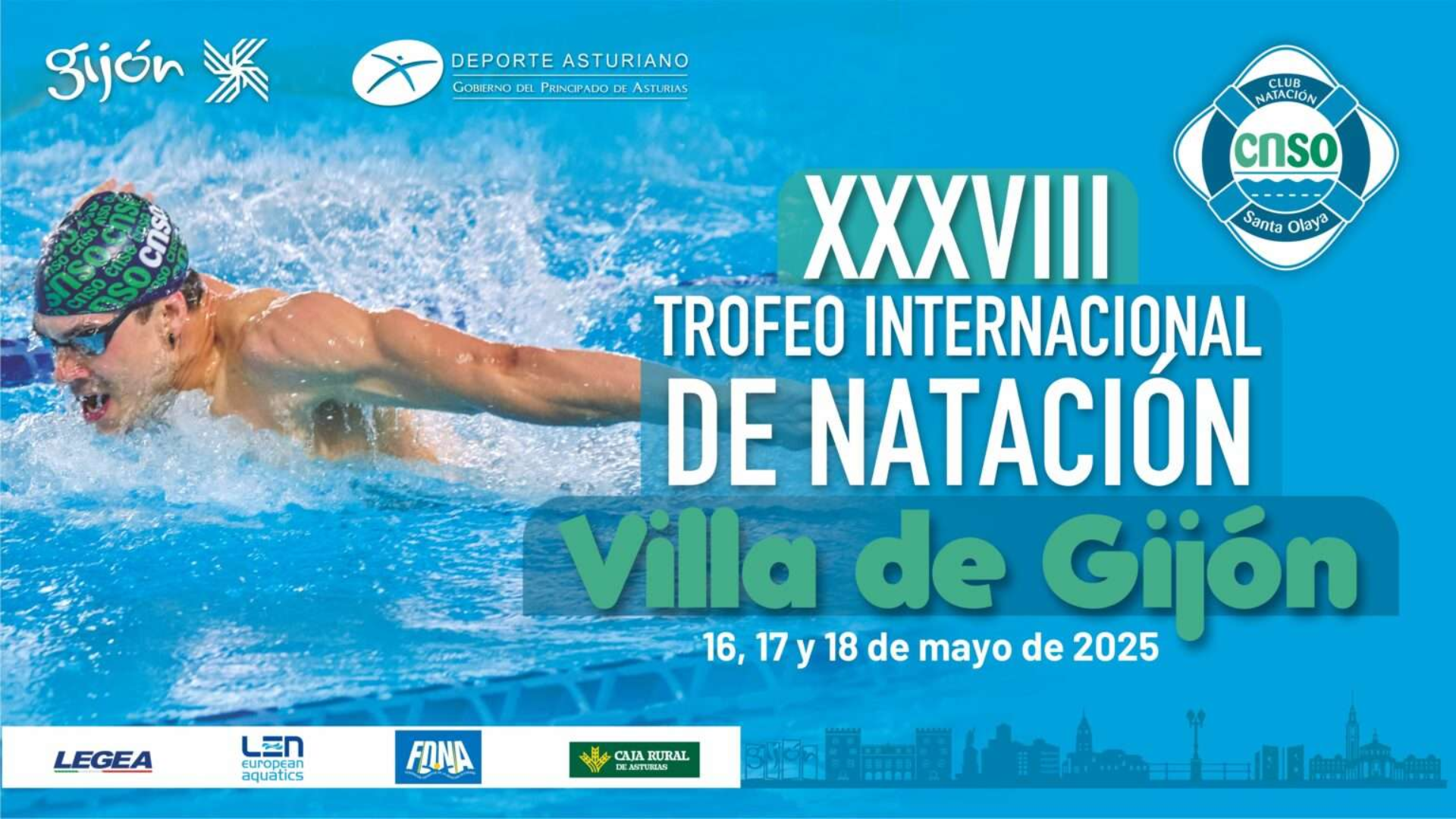 Gran actuación en el XXXVIII Trofeo Internacional de Natación Villa de Gijón