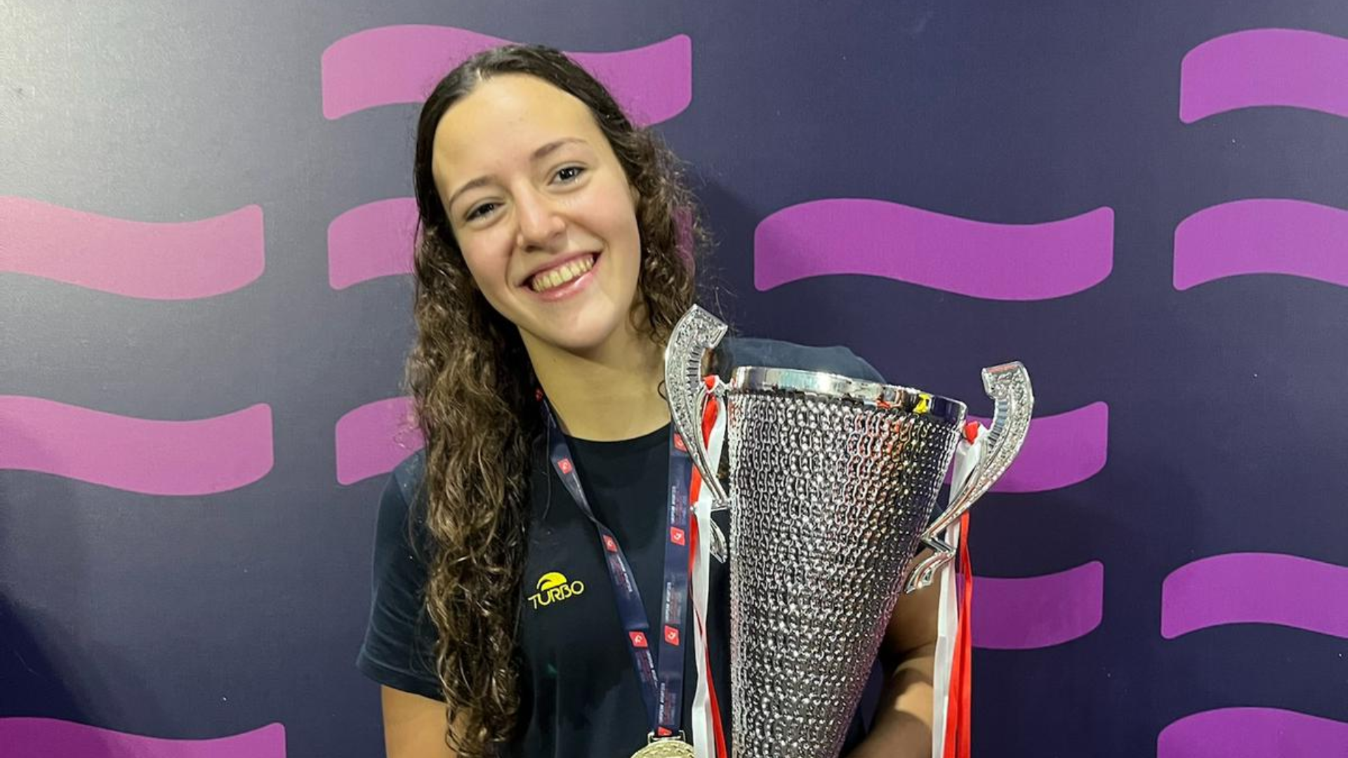Sara Briceño, campeona de Europa con la selección U16 de waterpolo