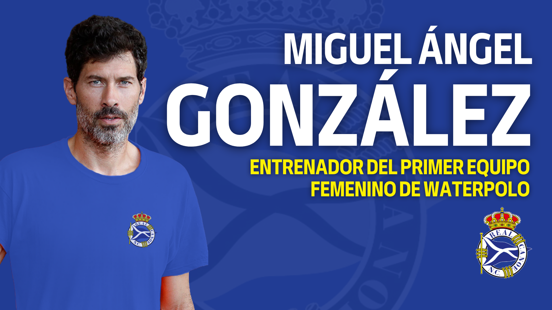 Miguel Ángel González, primer entrenador del equipo de División de Honor