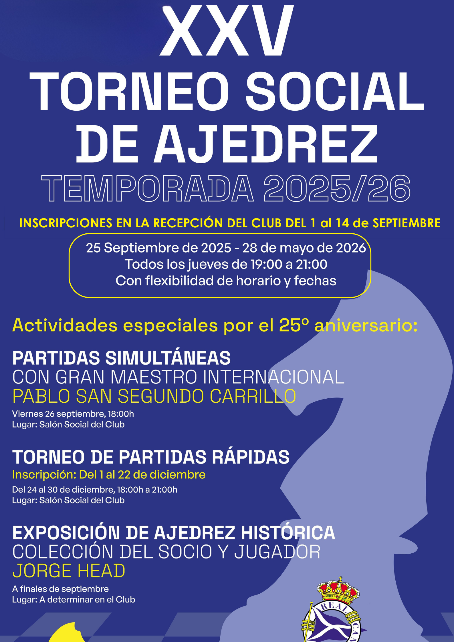 Cartel XXV Torneo de Ajedrez