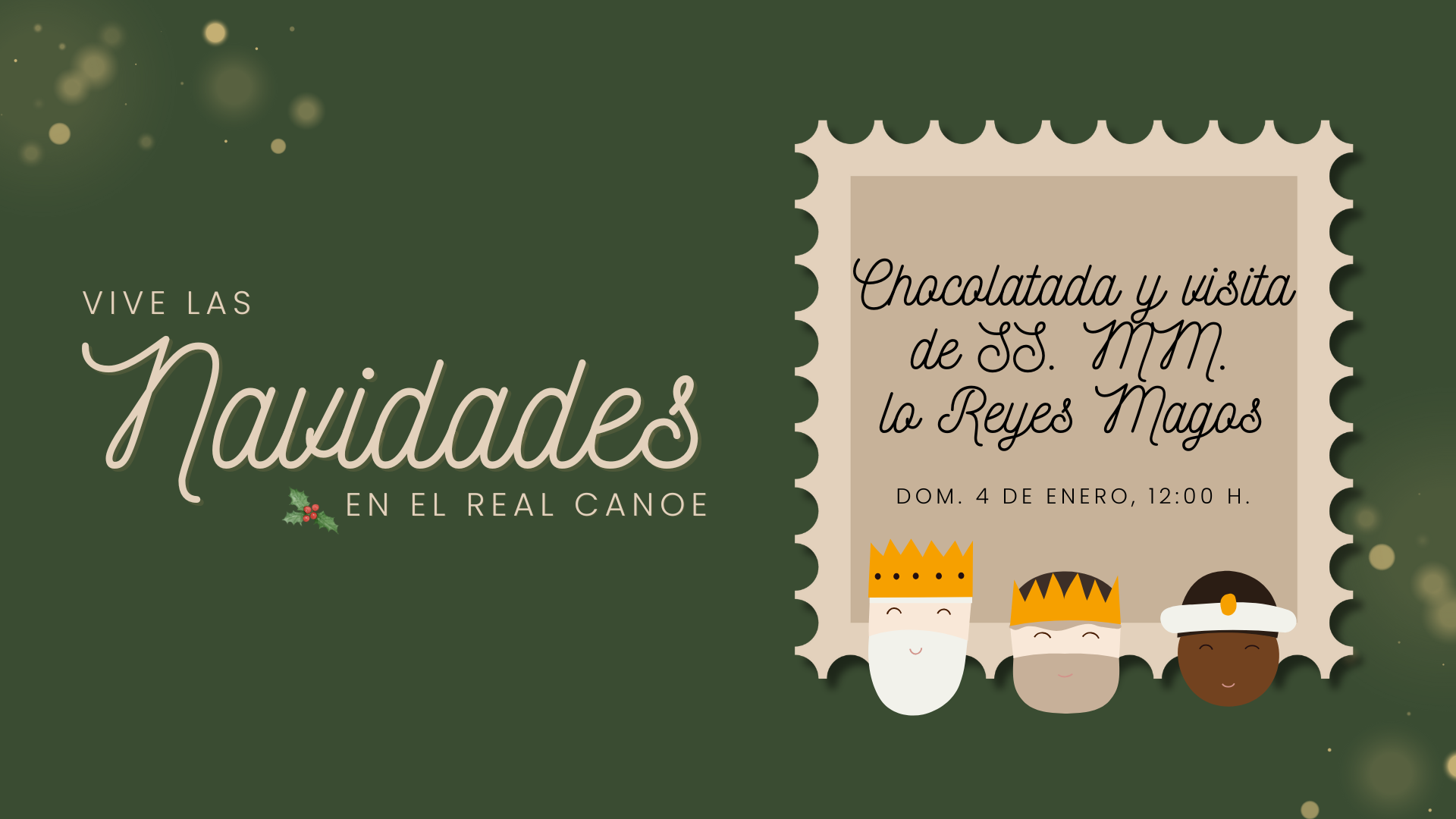 Visita de SS. MM. los Reyes Magos al Real Canoe N.C.