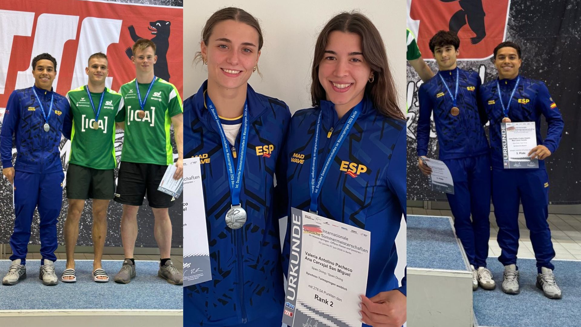 Los saltadores del Real Canoe brillan en el Open de Alemania con cinco medallas