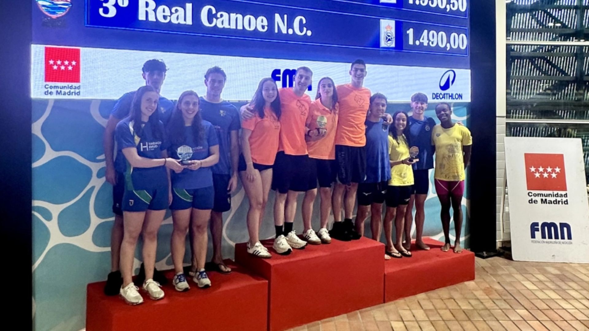 El Real Canoe vuelve a subir al podio en el Campeonato de Madrid Absoluto y Júnior