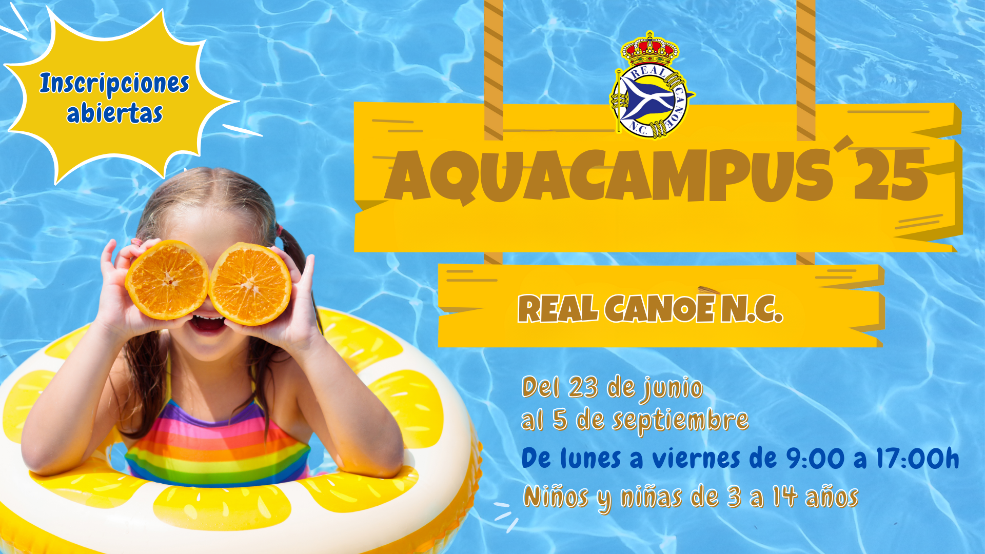 ¡Abiertas las inscripciones para el Aquacampus 2025!