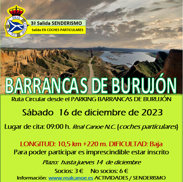 3ª Salida SENDERISMO Barrancas de Burujón