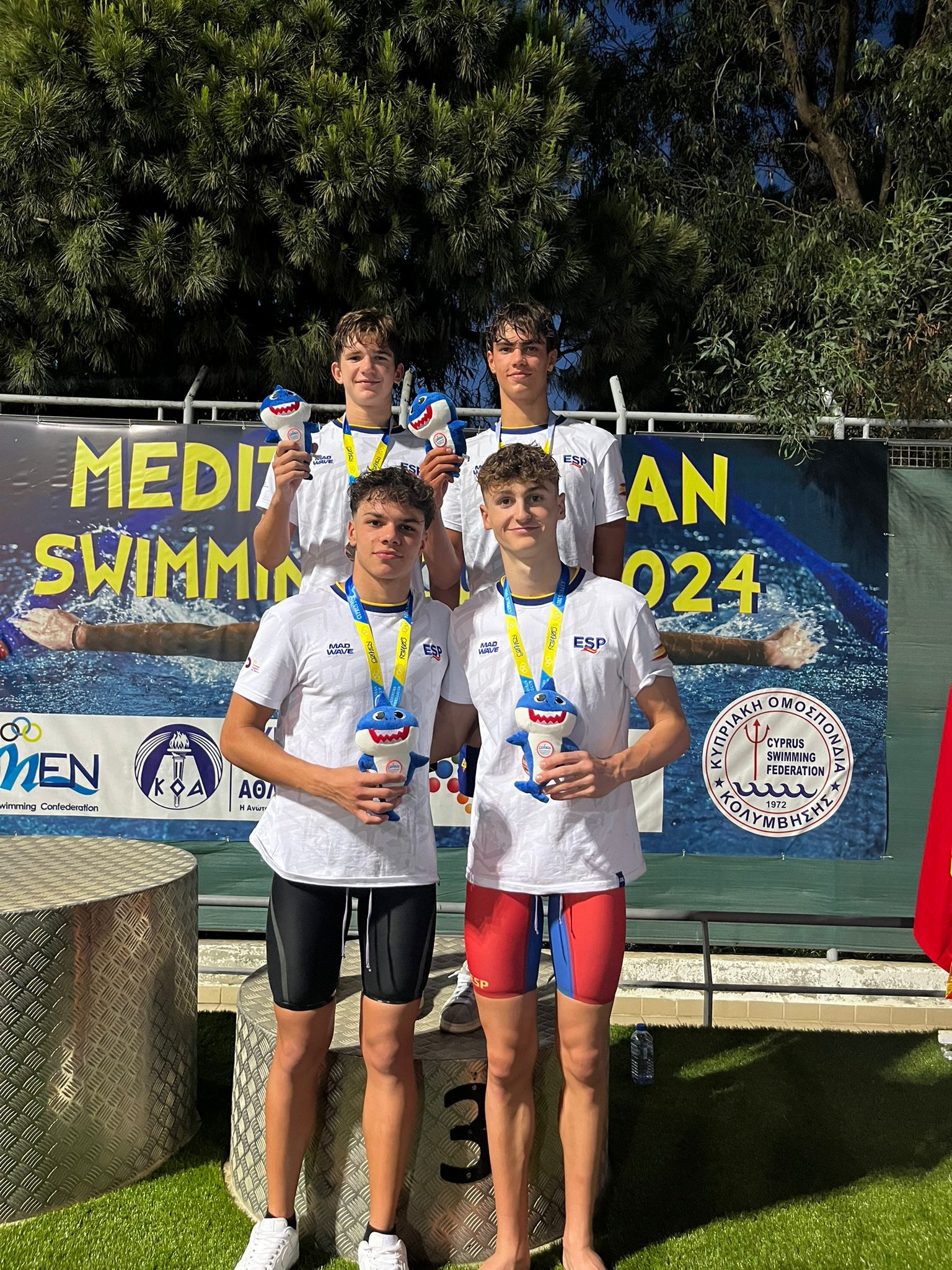 Álvaro González 4x100 libres Comen