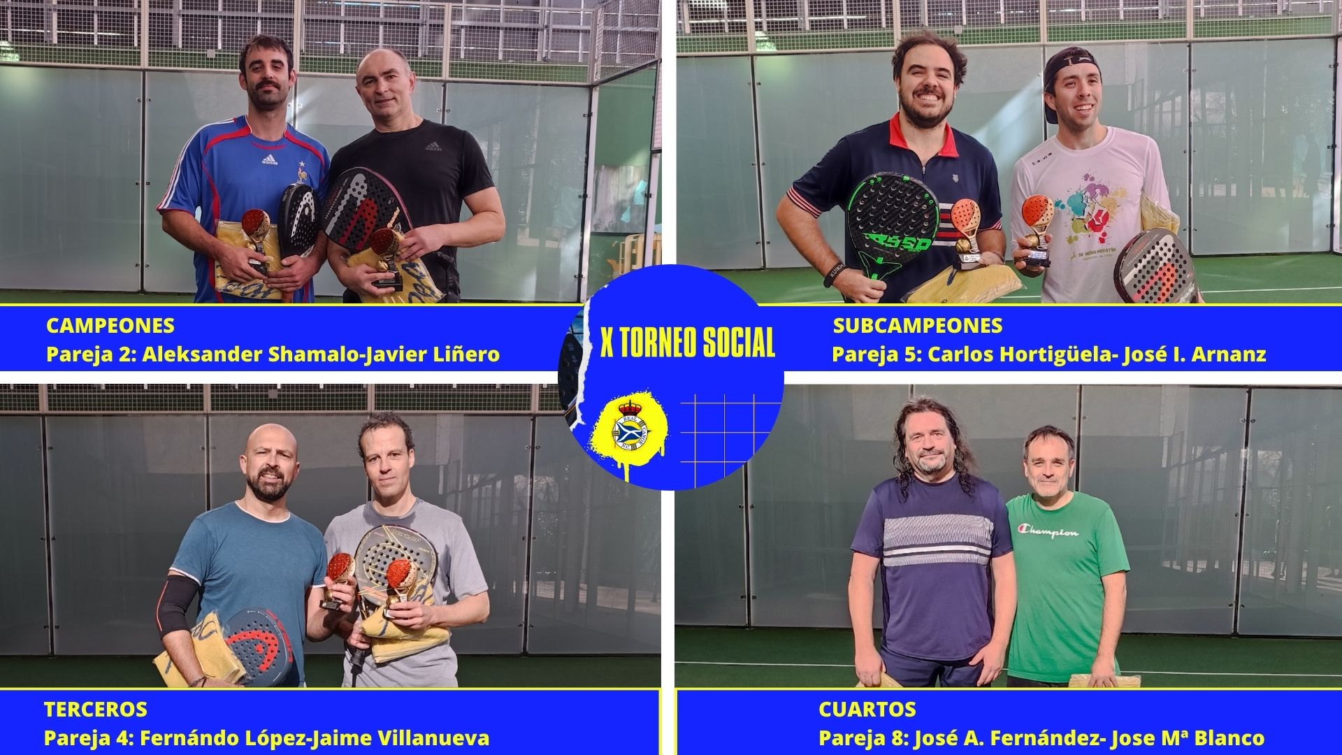 X Torneo social de Padel Real Canoe