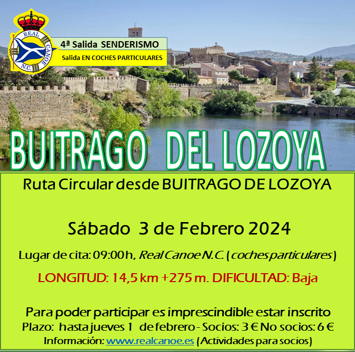 4 Salida de Senderimo  BUITRAGO DEL LOZOYA 